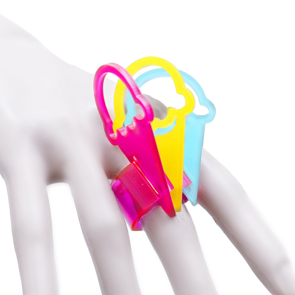 Rainbow ice cream ring