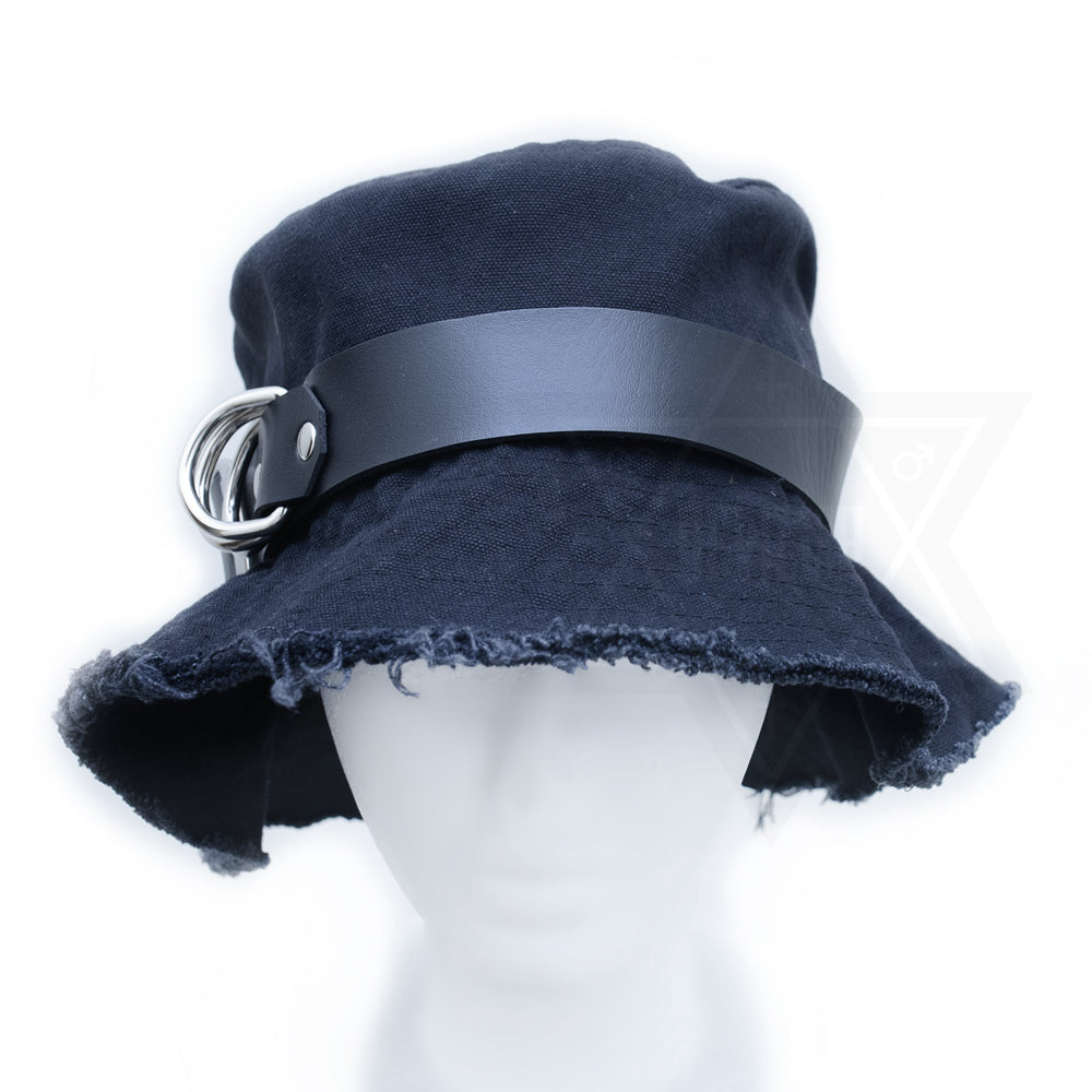 Wide buckle hat