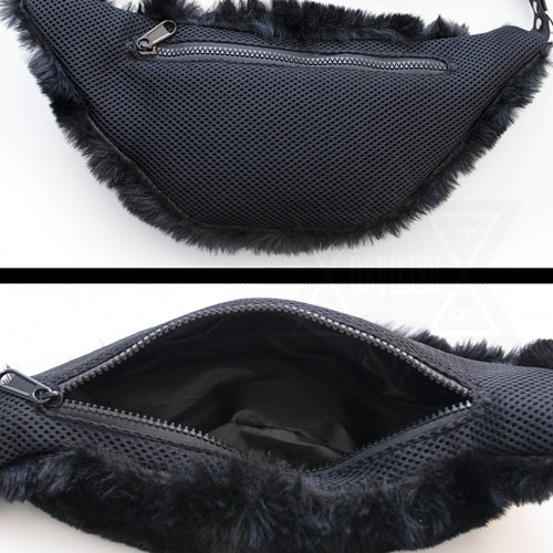 Fluffy ring waist bag