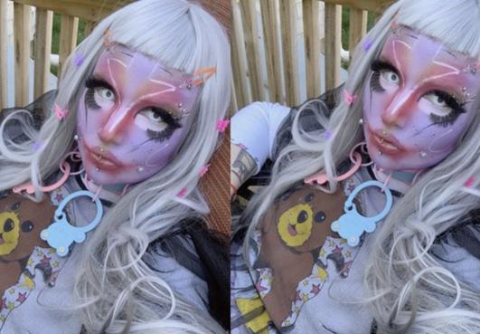 Pastel bear choker*