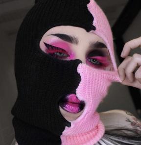 Two sided beanie mask