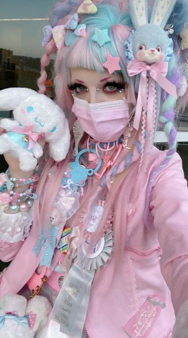 Pastel bear choker *