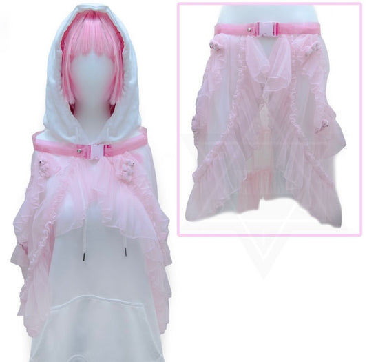 Pink little bears 2 ways belt(belt,cape)