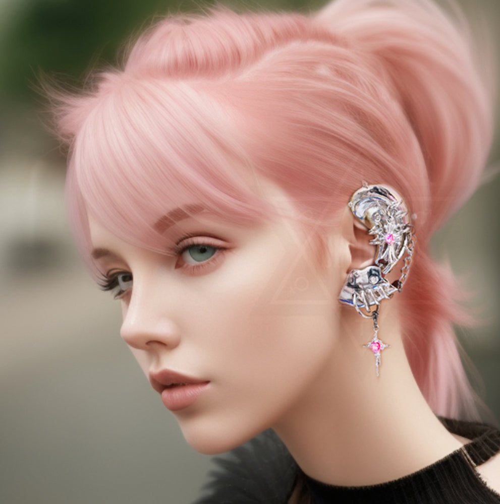 Jeanne d'Arc ear cuff +ear ring set*