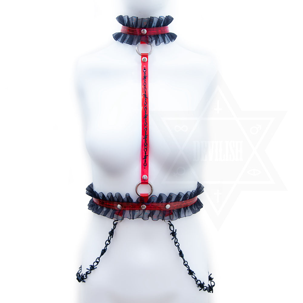 Leave me alone harness(red)