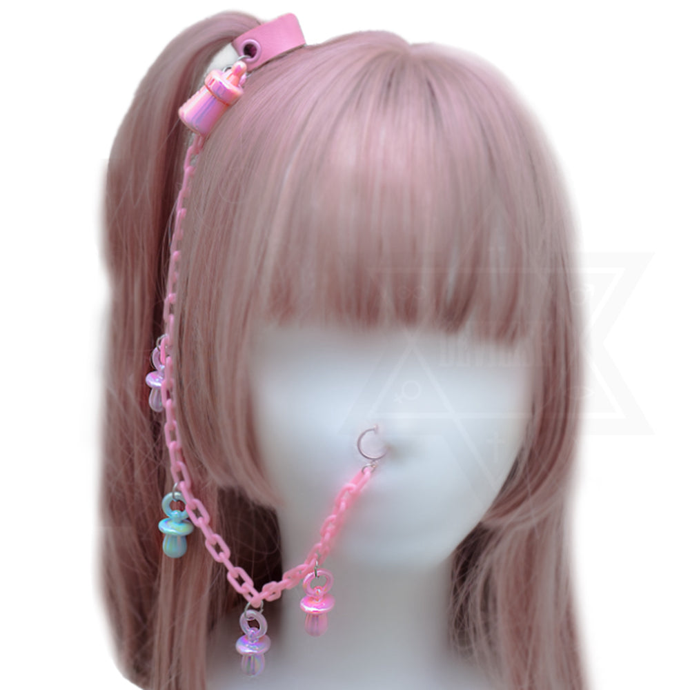 Don’t grow up it’s a trap hair accessory nose chain set