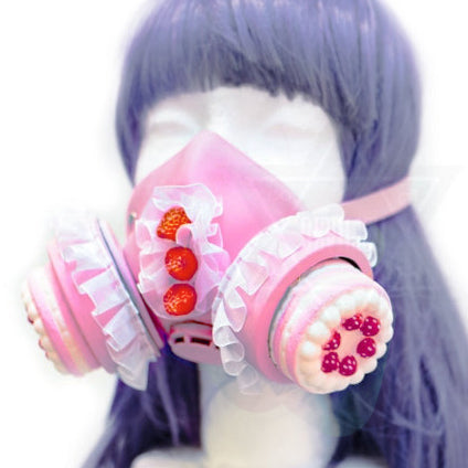 Strawberry cake gas mask*