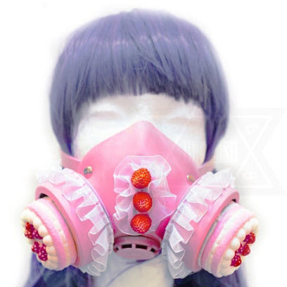 Strawberry cake gas mask*