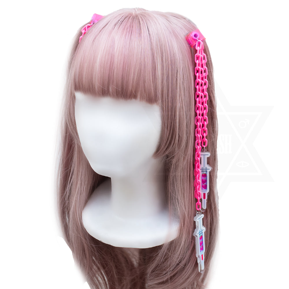 Strawberry injection hair accessory