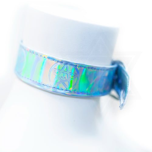 Pentagram in hologram choker*