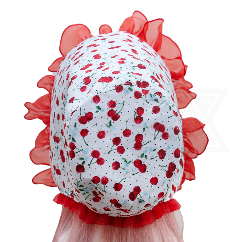 Cherry girl bonnet