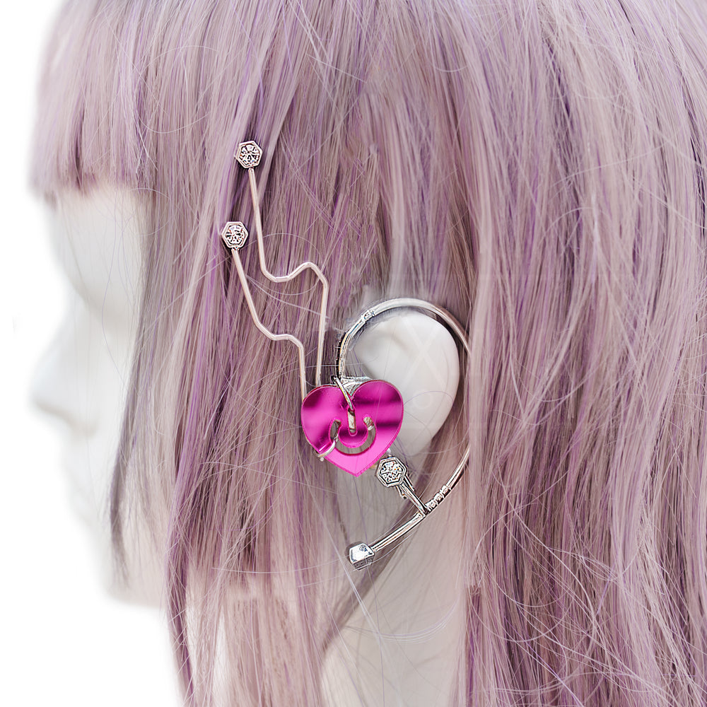 Love power button earcuff