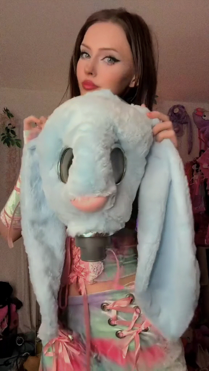 Devilish rabbit gas mask