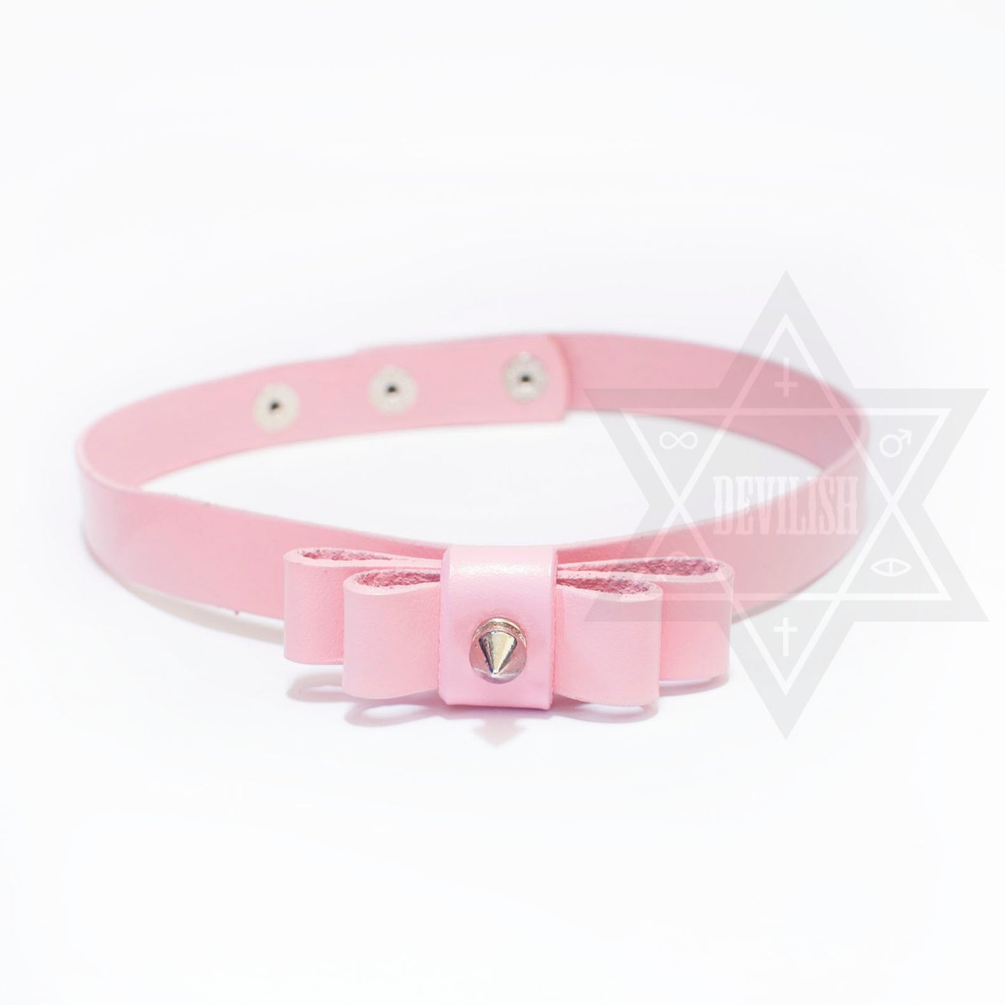 Ribbon choker(Pink,Black)