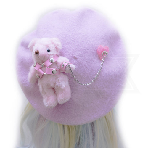 Devilish bear beret