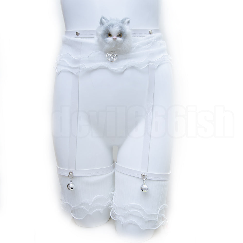 Fancy kitten garter belt