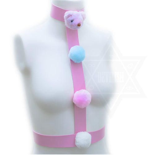 Pastel bear harness