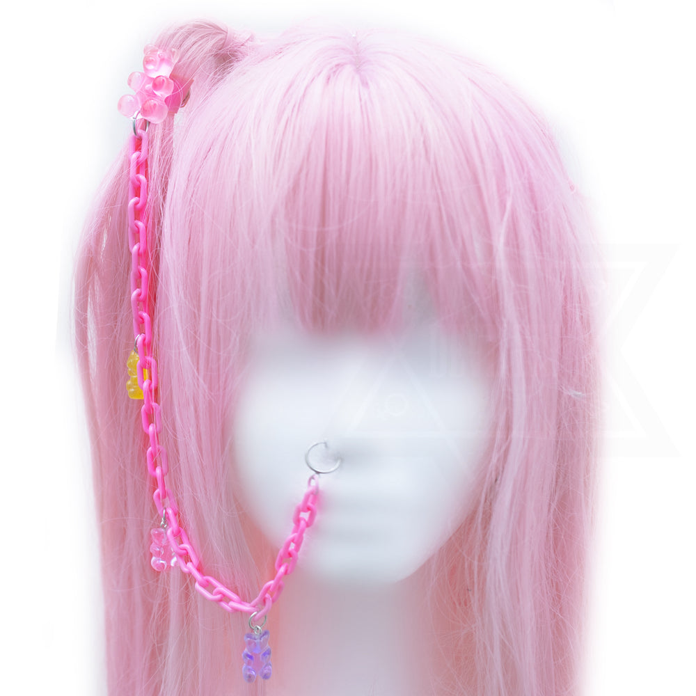 Gummy gummy hair accessory nose chain set