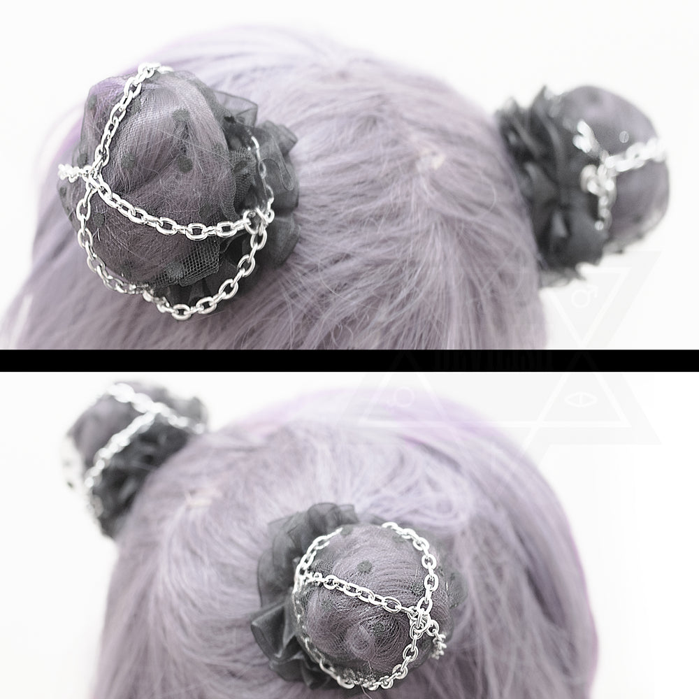 Pentagram pact hair bun Covers