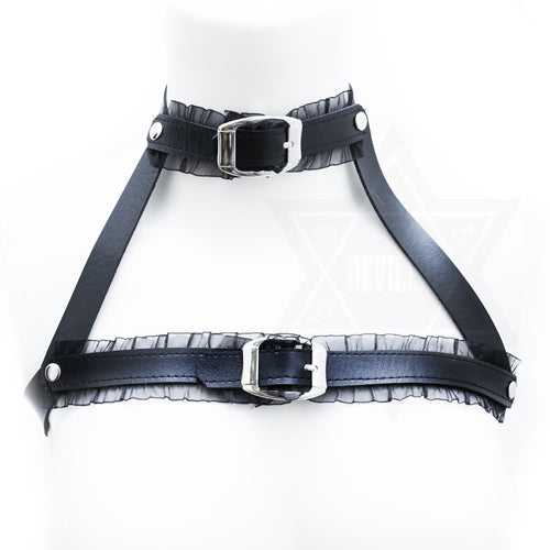 Elegant fetish girl  harness