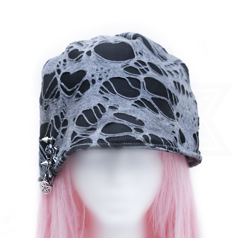 Spider web beanie