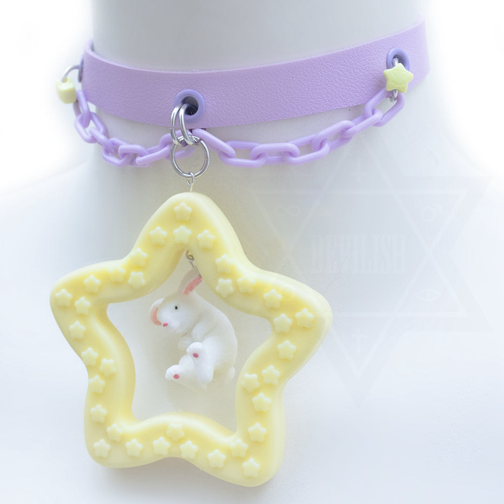 Galaxy bunny choker