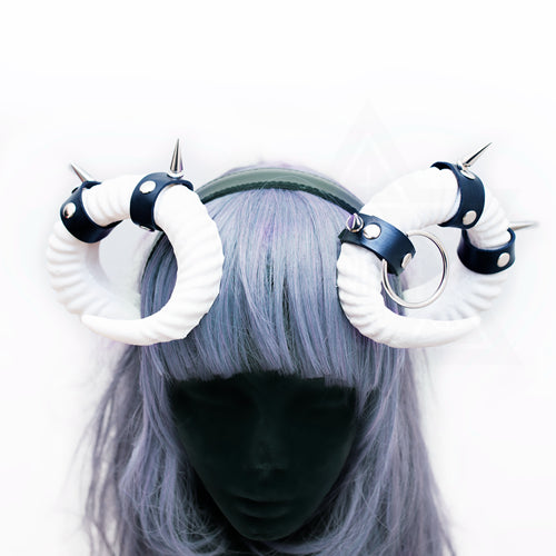 Bondage horns headpiece