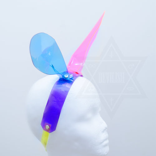 Neon rabbit headpiece