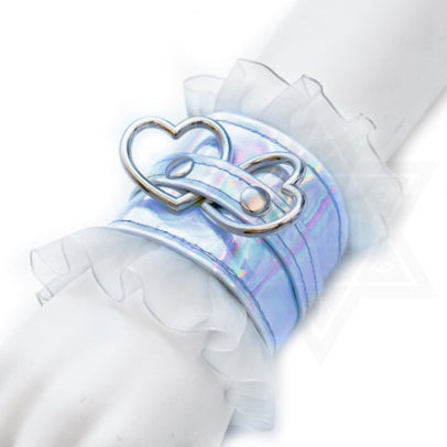 Entwined heart bangle