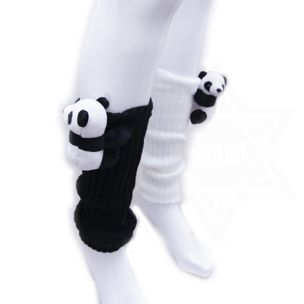 Panda love leg warmers