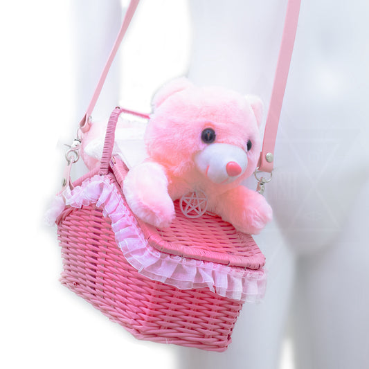 Pink little bear picnic bag