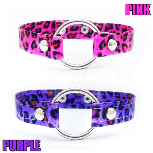 Wild and pink,Wild and purple choker