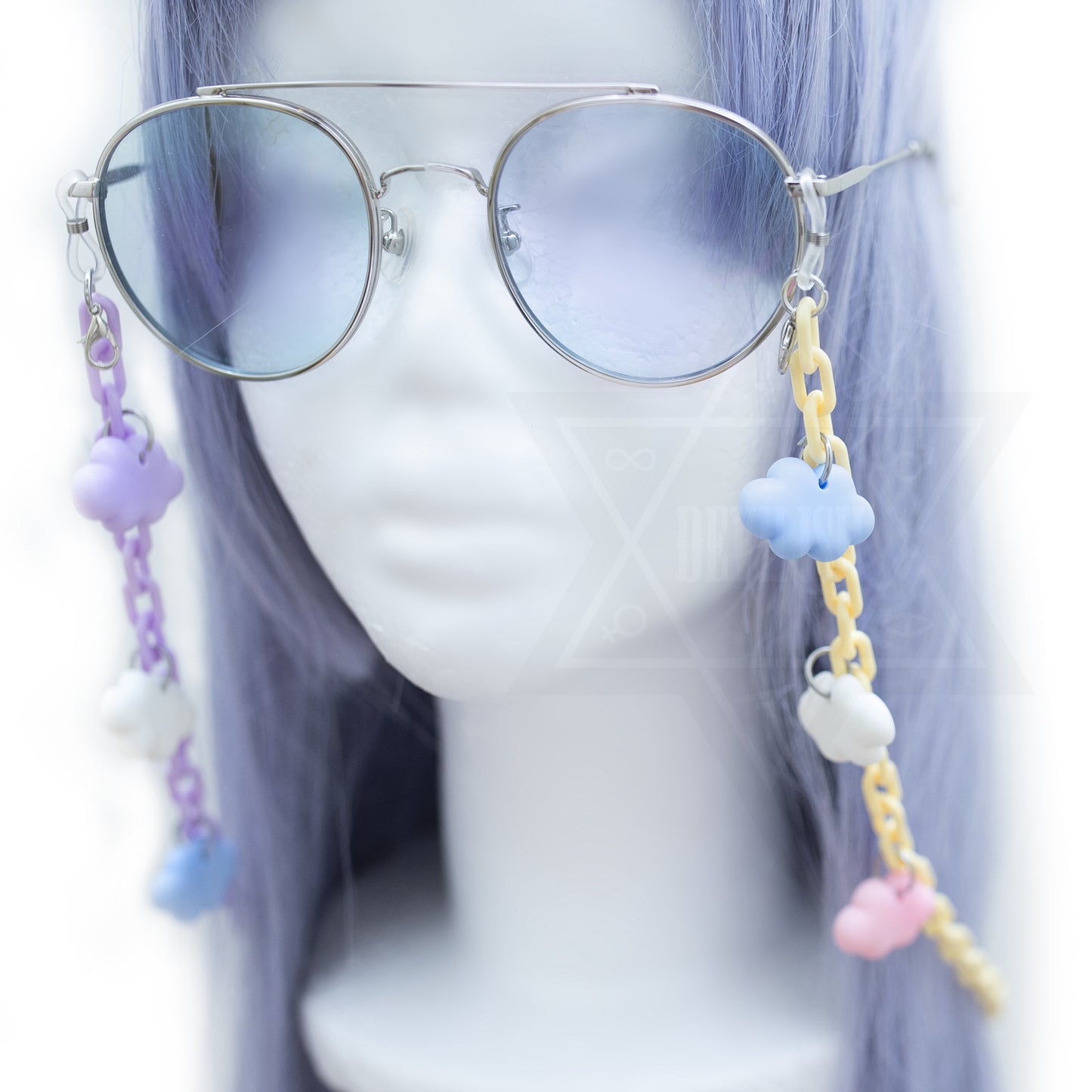 Pastel sky mask chain/glasses chain (two ways)*