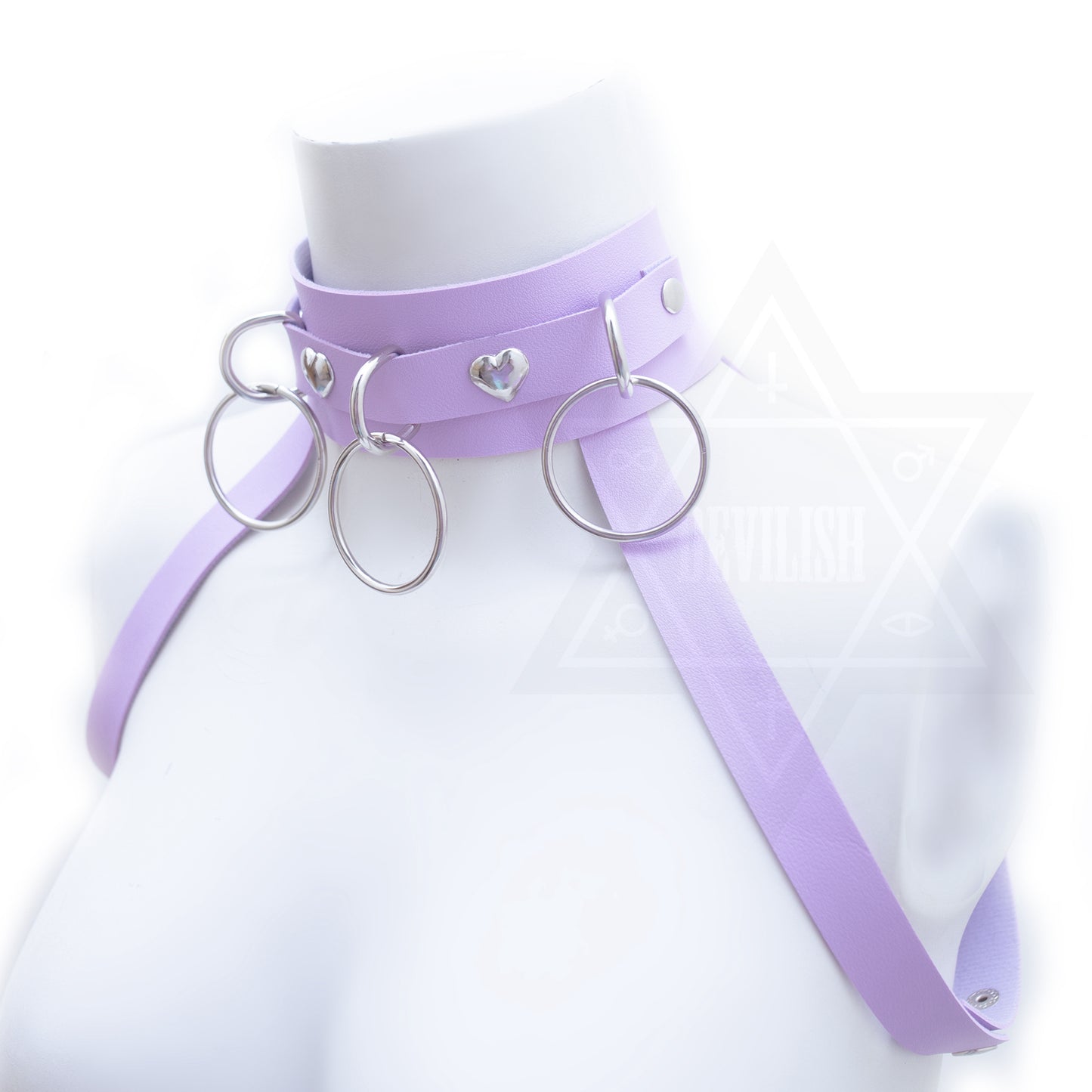 Lilac heart harness