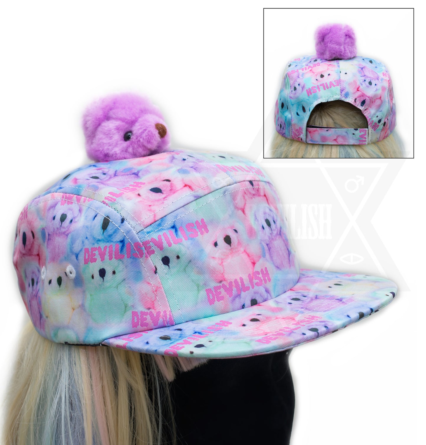 Pastel bear hat