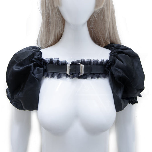 Fetish girl sleeves harness *