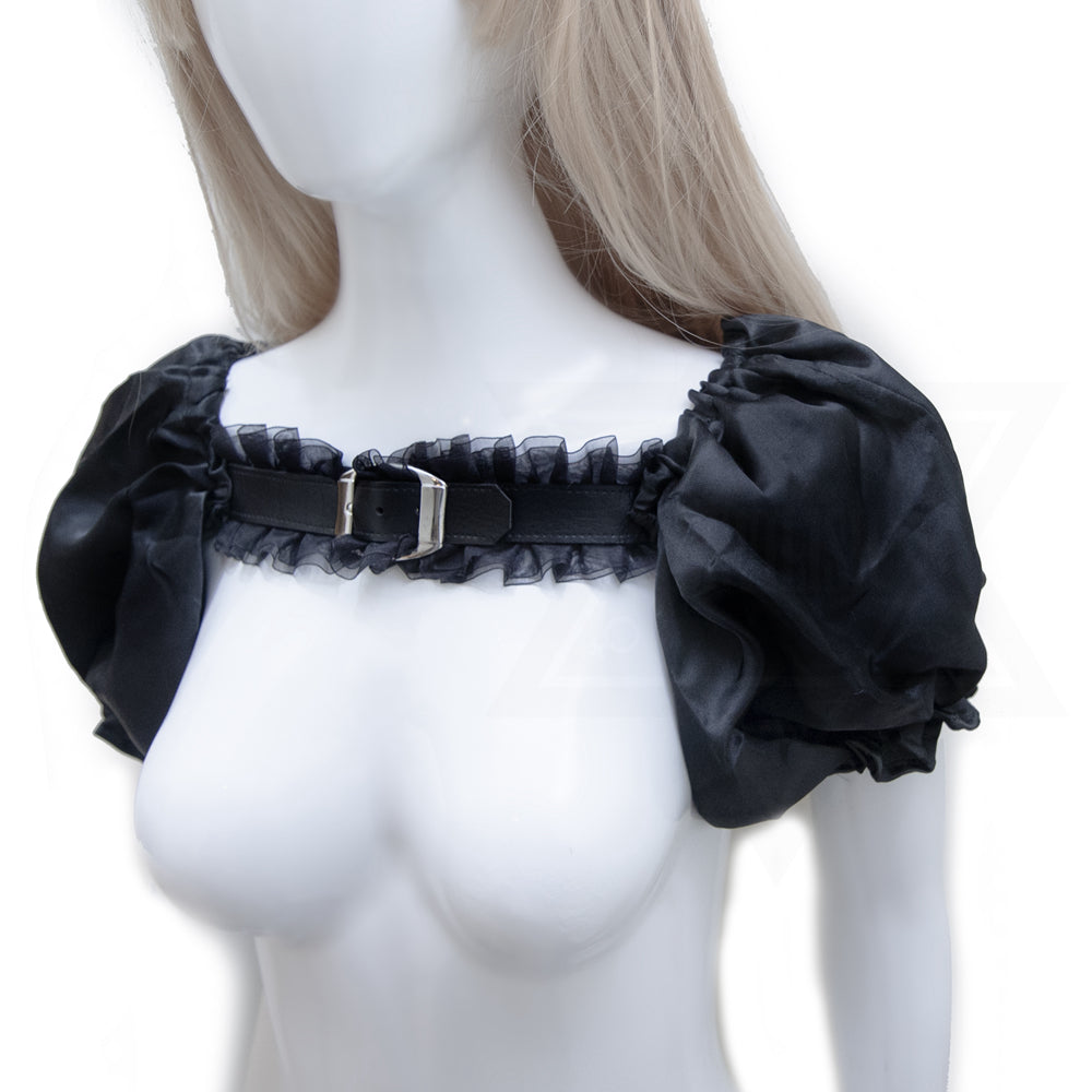 Fetish girl sleeves harness*