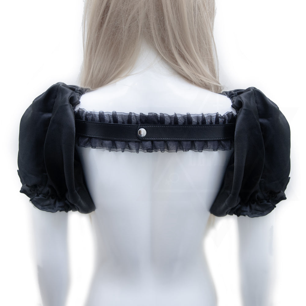 Fetish girl sleeves harness *