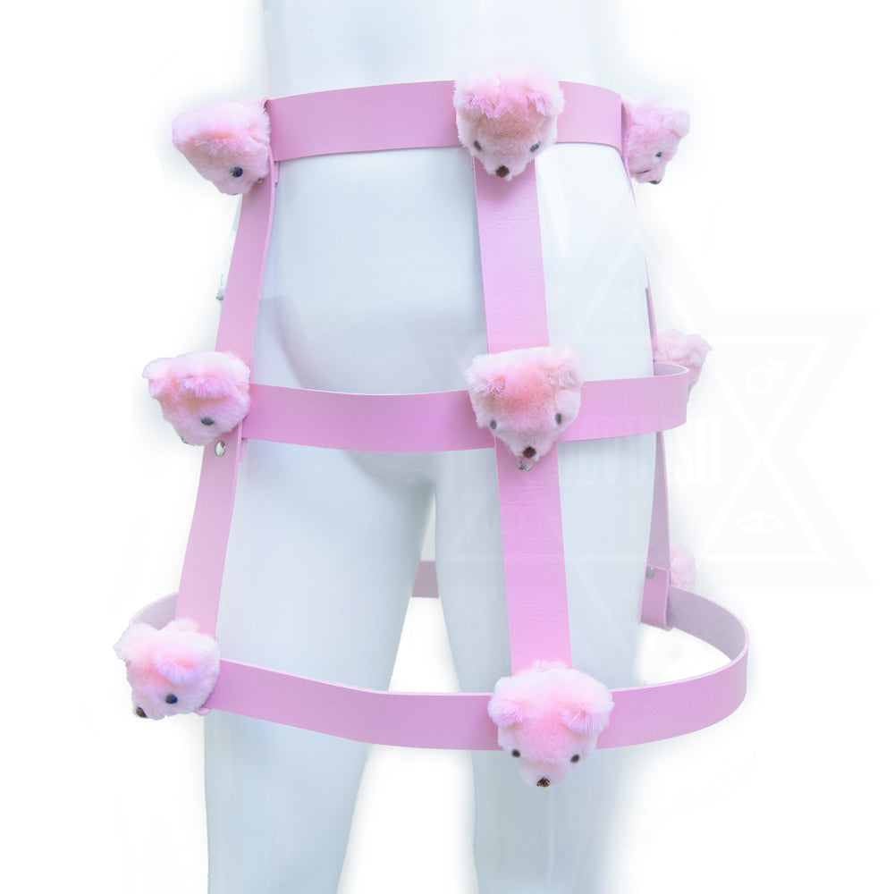 Pink little bears harness skirt