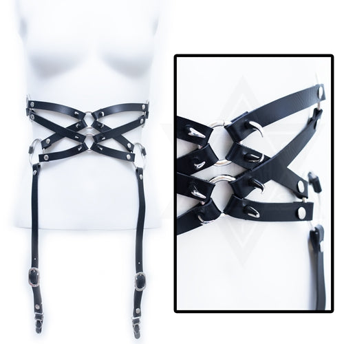 Evil bite garter belt