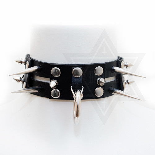 spiky cage choker