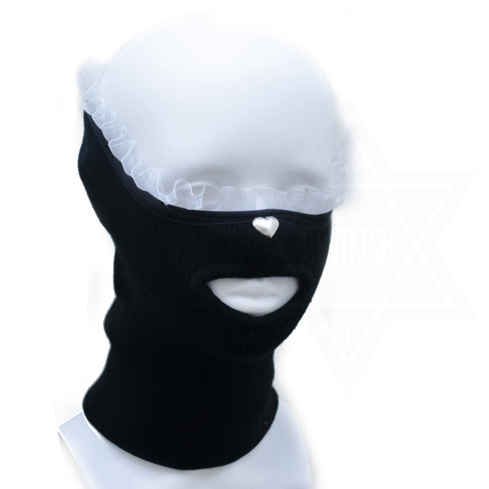 Fetish girl face mask neck warmer