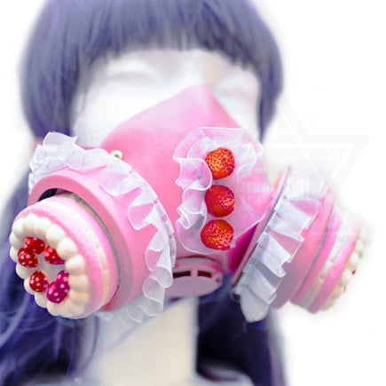 Strawberry cake gas mask