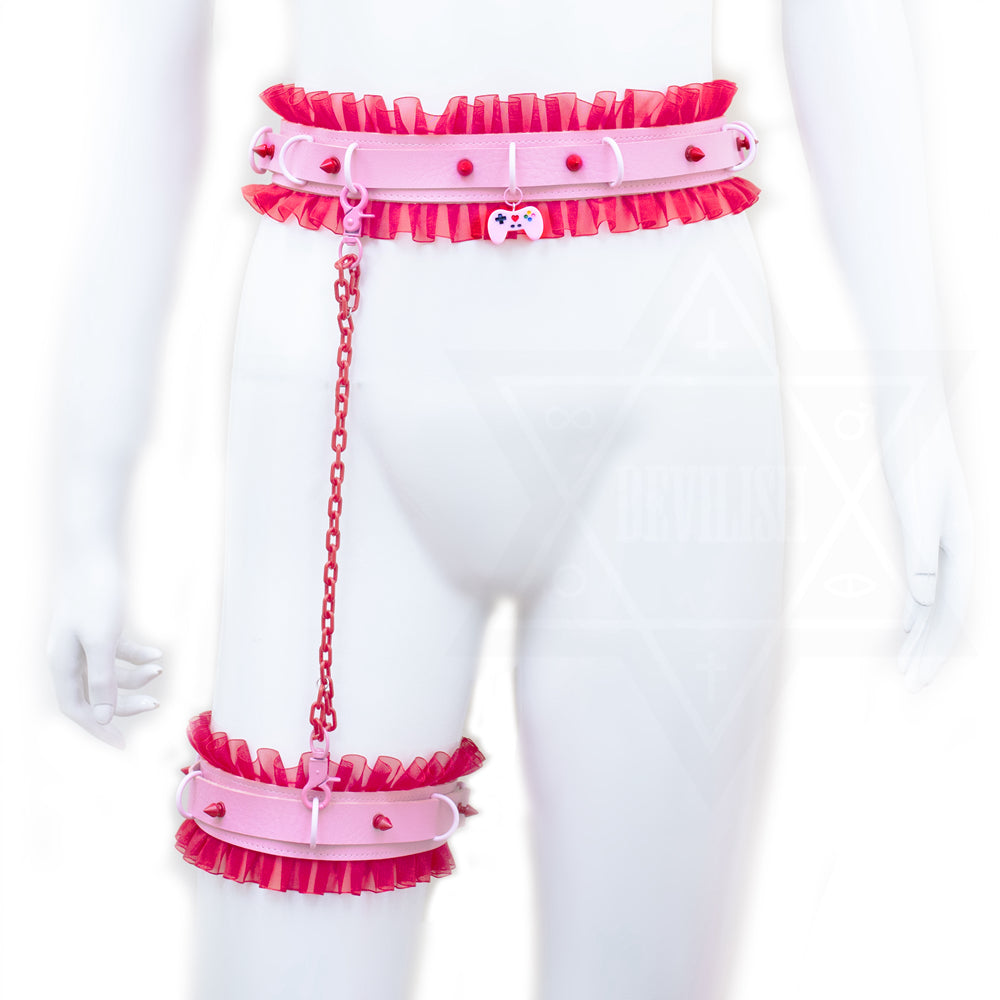 Gamer girl  garter set