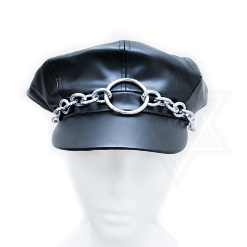 O ring leather hat