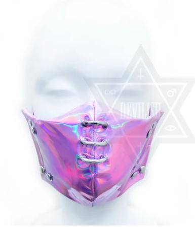 Pink in space mask