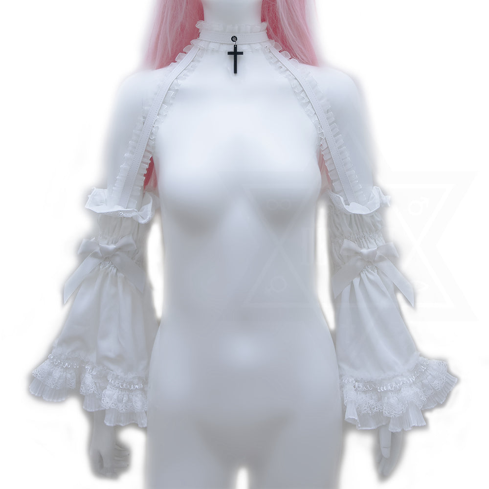 White curse sleeves harness