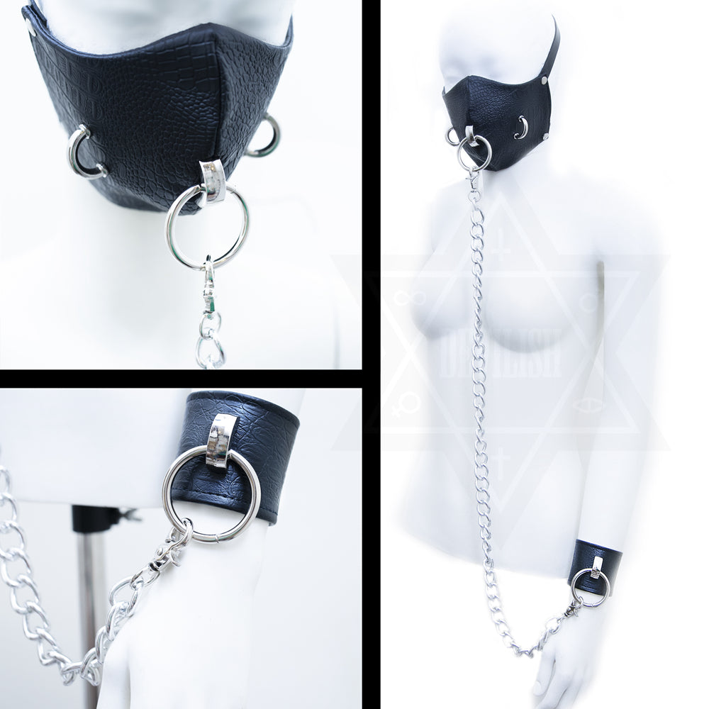 Mask &  bangle set(black)*