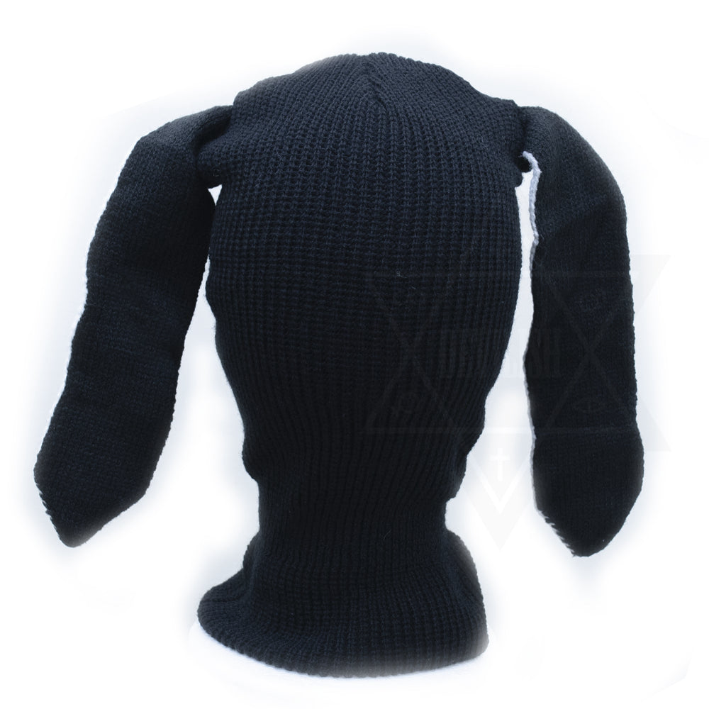 Black rabbit beanie mask