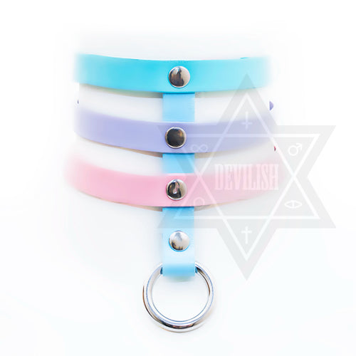 pastel bondage choker